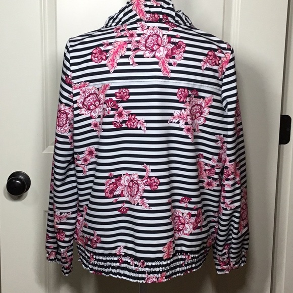 Chico’s Zenergy UPF Neema Striped Floral Jacket - Picture 4 of 8